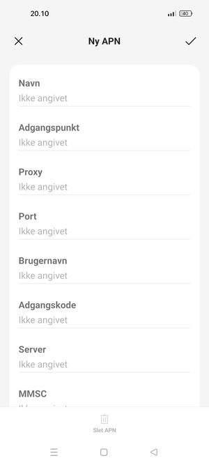 Indtast MMS-oplysninger