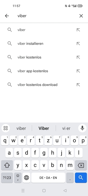 Geben Sie den Namen der App ein und wählen Sie Suchen