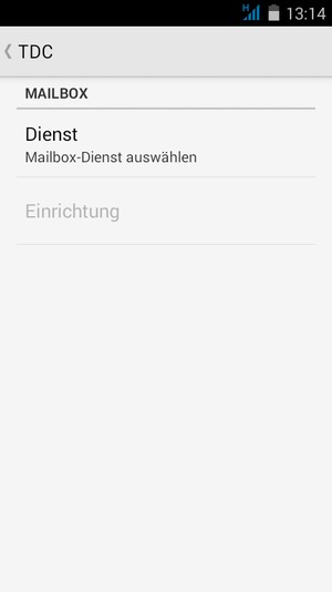 Wählen Sie Dienst
