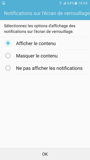 Sélectionnez votre option préférée et sélectionnez OK