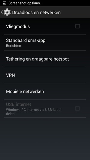 Selecteer Mobiele netwerken