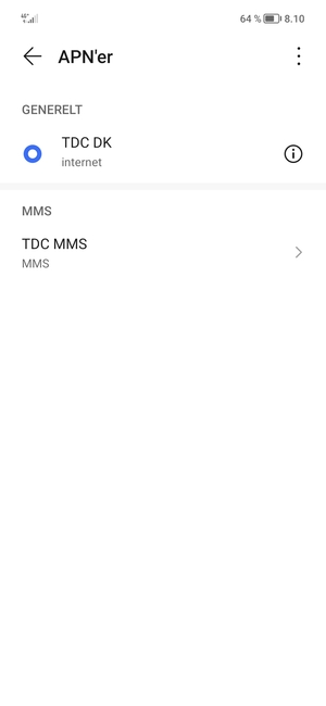 Din telefon er nu sat op til MMS