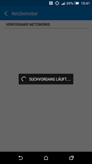 Warten Sie, bis die Suche abgeschlossen ist