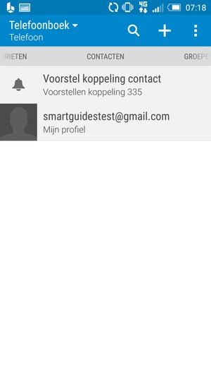 Selecteer de Menu-knop