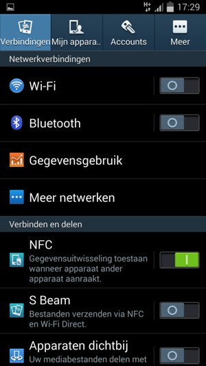 Selecteer Wi-Fi