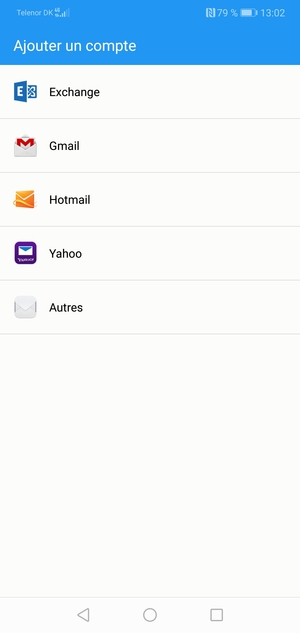 Sélectionnez Gmail