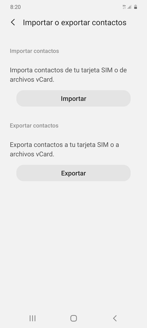 Seleccione Importar