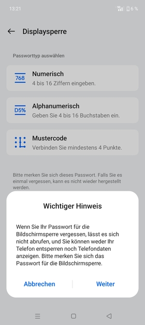 Wählen Sie Weiter