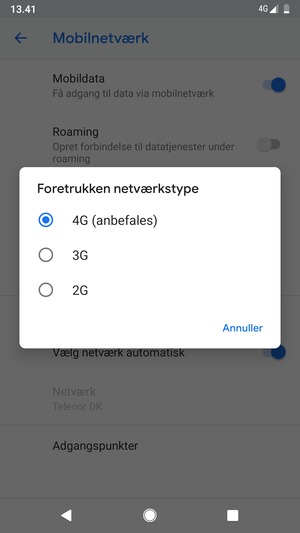 Vælg din foretrukne mulighed