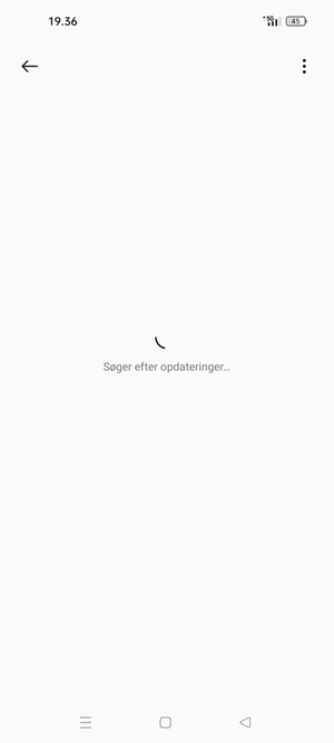 Afvent at søgningen er afsluttet