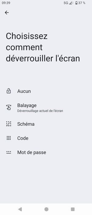 Sélectionnez Schéma