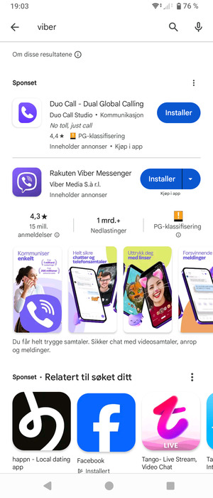 Velg app