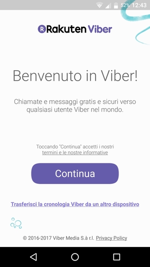 L'app è pronta per l'uso