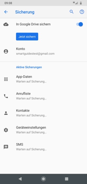Wählen Sie Konto