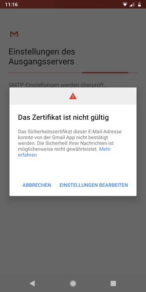 Wählen Sie EINSTELLUNGEN BEARBEITEN