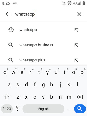 Introduzca el nombre de la aplicación y seleccione Buscar