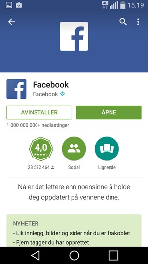 Velg ÅPNE