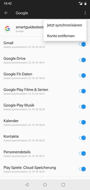 Wählen Sie Jetzt synchronisieren