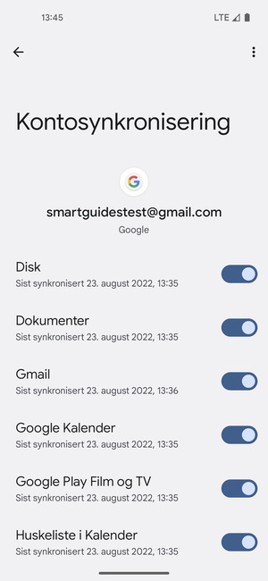 Velg menyknappen