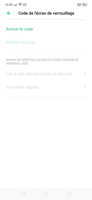 Sélectionnez Activer le code