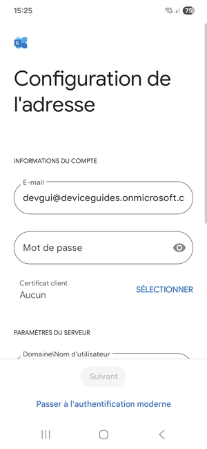 Saisissez votre mot de passe
