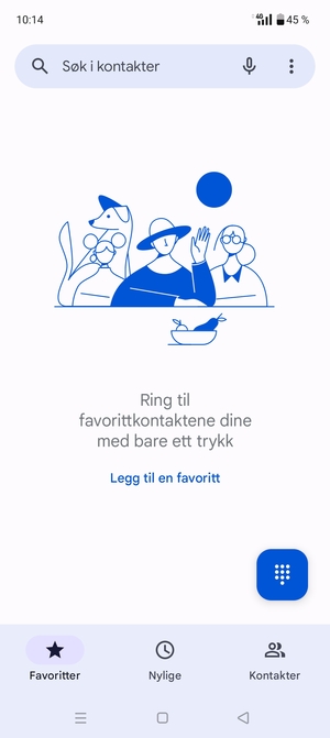 Velg menyknappen