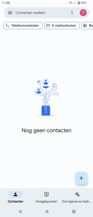Selecteer Corrigeren en beheren