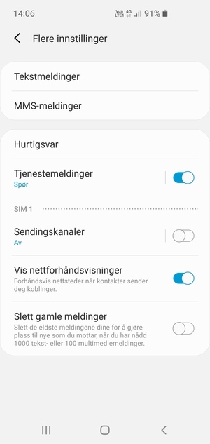 Velg Tekstmeldinger
