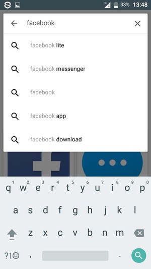 Enter the app name and select Search