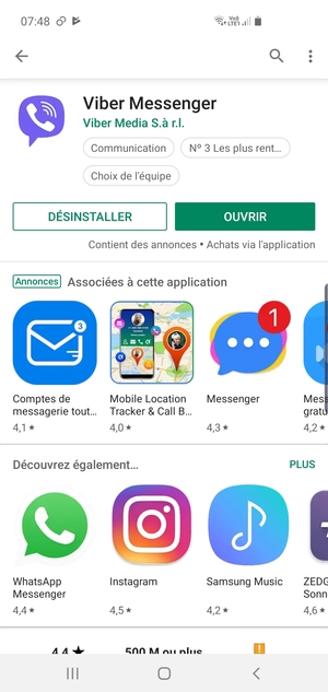 Sélectionnez OUVRIR