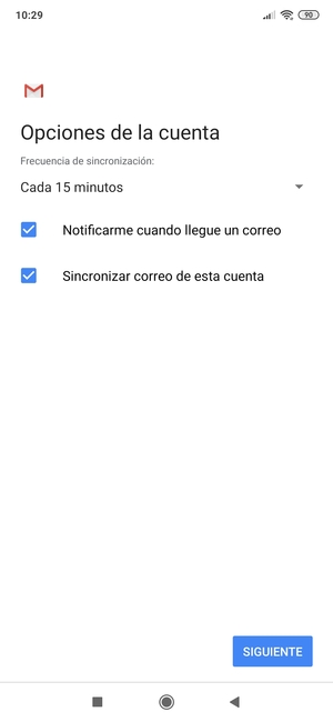 Seleccione SIGUIENTE