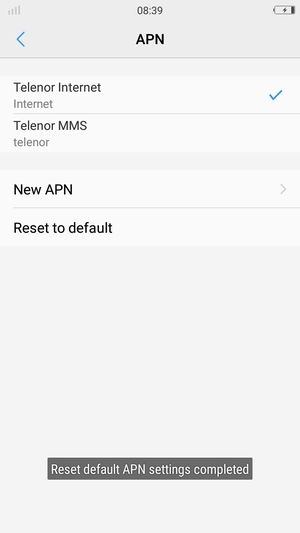 Select New APN