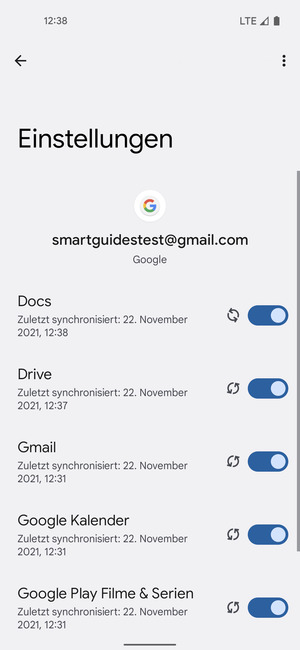 Ihre Daten werden synchronisiert