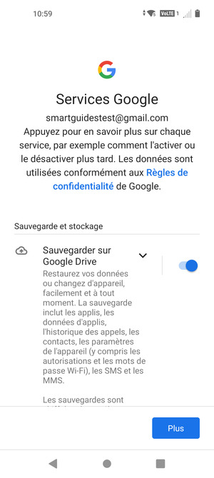 Sélectionnez Plus
