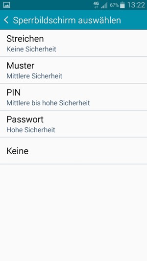 Wählen Sie Muster