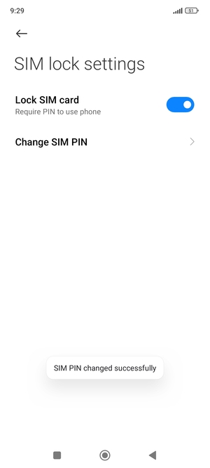 Your SIM PIN has been changed