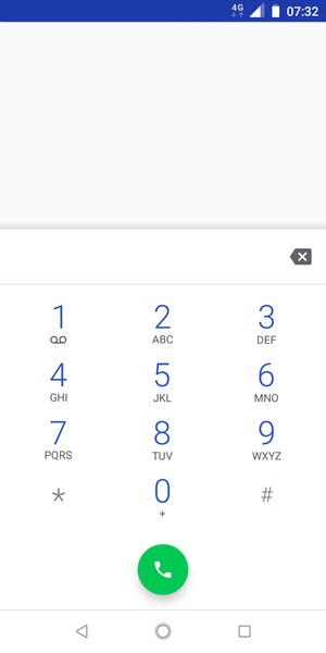 Premi e tieni premuto il numero 1