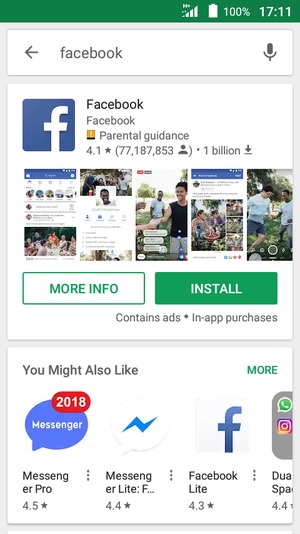 Select the app