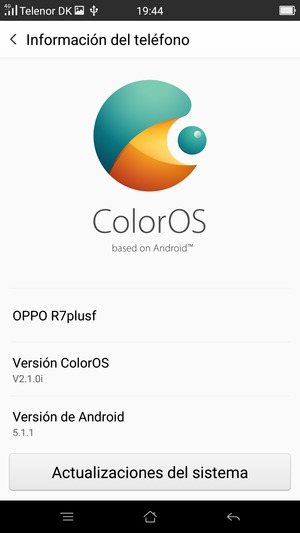 Seleccione Actualizaciones del sistema