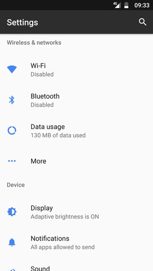 Select Wi-Fi