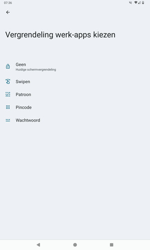 Selecteer Patroon