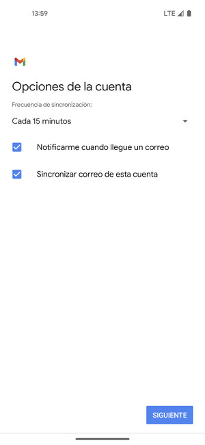 Seleccione SIGUIENTE