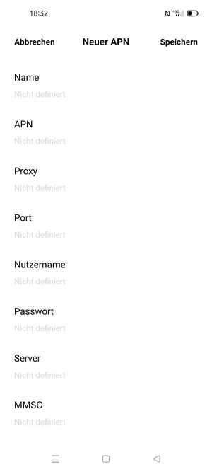 Geben Sie Internet-Informationen ein