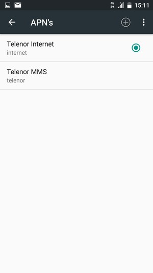 Selecteer de Menu-knop