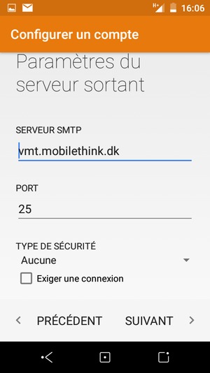 Décochez la case Exiger une connexion et sélectionnez SUIVANT