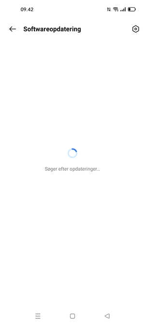Afvent at søgningen er afsluttet