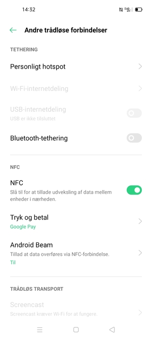 Vælg Personlig hotspot