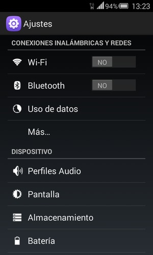 Seleccione Wi-Fi