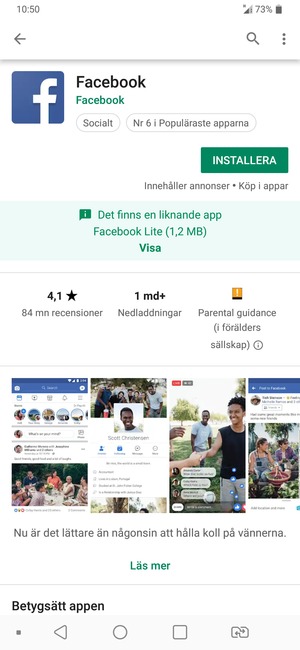 Välj INSTALLERA