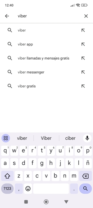 Introduzca el nombre de la aplicación y seleccione Buscar